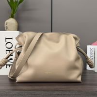 Loewe Medium Flamenco Clutch In Nappa Calfskin Sand