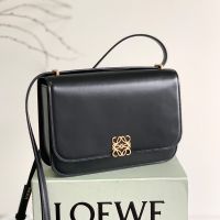 Loewe Medium Goya Bag In Silk Calfskin Black