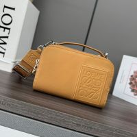 Loewe Mini Crossbody Camera Bag In Satin Calfskin Yellow