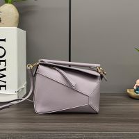 Loewe Mini Puzzle Edge Bag In Classic Calfskin Violet
