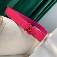 Loewe Reversible Anagram Belt Epsom Calfskin In Rose