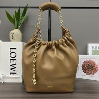 Loewe Small Squeeze Bag In Mellow Nappa Lambskin Brown