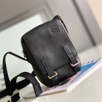 Loewe XS Military Crossbody In Soft Grained Calfskin Black