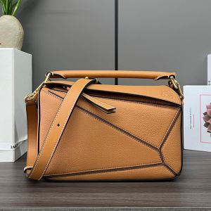 Loewe Small Puzzle Bag In Soft Grained Calfskin Camel