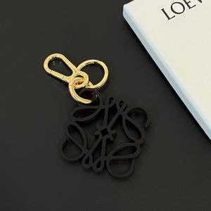 Loewe Anagram Charm In Calfskin Black
