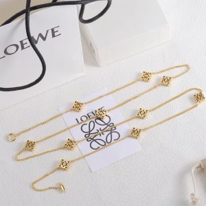 Loewe Anagram Cubes Necklace In Metal Gold