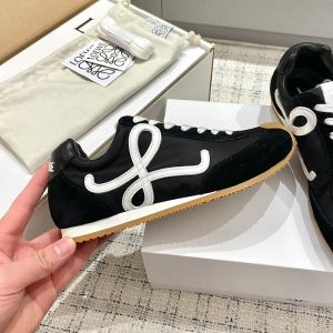 Loewe Ballet Runner 2.0 Sneakers Unisex Nylon and Suede Black