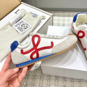 Loewe Ballet Runner 2.0 Sneakers Unisex Nylon and Suede White
