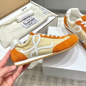 Loewe Ballet Runner 2.0 Sneakers Unisex Nylon and Suede Yellow