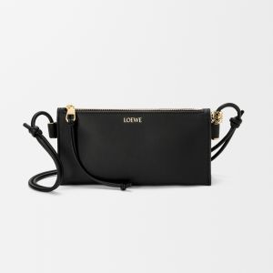 Loewe Joya Pouch In Nappa Calfskin Black