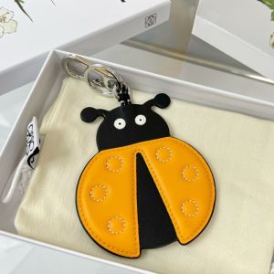 Loewe Ladybug Charm In Calfskin Yellow