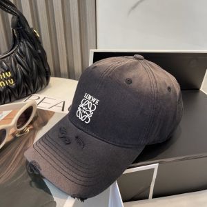 Loewe Logo Anagram Baseball Cap In Gradient Canvas Black