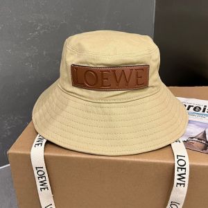 Loewe Logo Bucket Hat Canvas In Beige