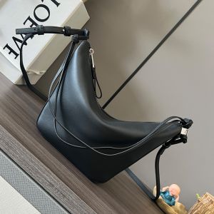 Loewe Mini Hammock Hobo In Classic Calfskin Black