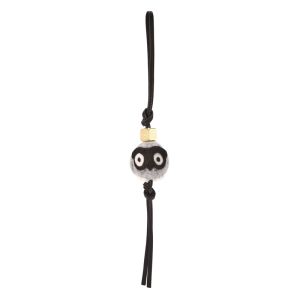 Loewe Owl Charm In Felt and Calfskin Grey/Black