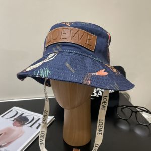Loewe Paula's Ibiza Mermaid Fisherman Hat In Canvas Navy Blue