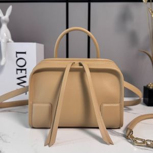 Loewe Small Amazona 180 Bag In Soft Calfskin Apricot