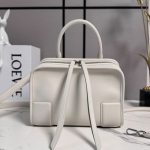 Loewe Small Amazona 180 Bag In Soft Calfskin White