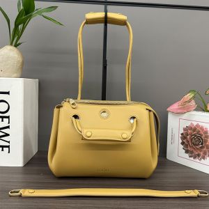Loewe Small Madrid Bag In Supple Calfskin Yellow