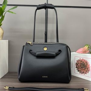 Loewe Medium Madrid Bag In Supple Calfskin Black
