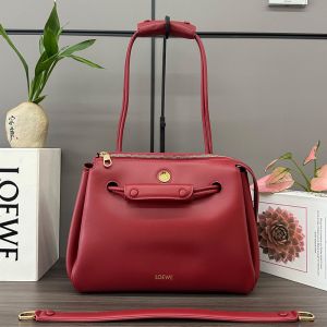 Loewe Medium Madrid Bag In Supple Calfskin Red