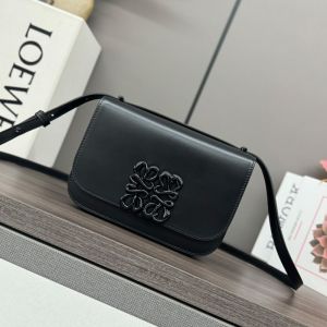 Loewe Small Goya Bag In Silk Calfskin Black