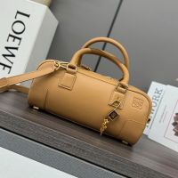 Loewe Amazona 23 Cropped Bag In Nappa Calfskin Brown