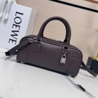 Loewe Amazona 23 Cropped Bag In Nappa Calfskin Dark Burgundy