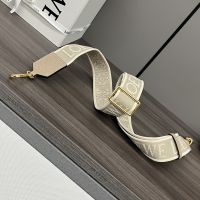 Loewe Anagram Strap In Jacquard And Calfskin Apricot