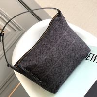 Loewe Medium Cubi Bag In Anagram Jacquard and Calfskin Black
