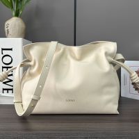 Loewe Medium Flamenco Clutch In Nappa Calfskin Beige