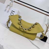 Loewe Medium Ola Bag In Smooth Calfskin Yellow