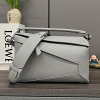 Loewe Medium Puzzle Edge Bag In Soft Grained Calfskin Grey
