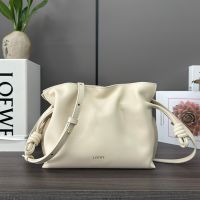 Loewe Mini Flamenco Clutch In Nappa Calfskin Beige