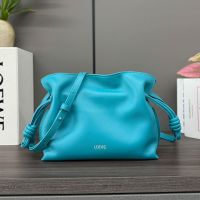 Loewe Mini Flamenco Clutch In Nappa Calfskin Dark Blue