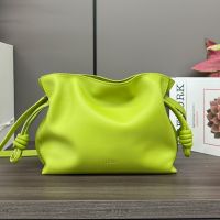 Loewe Mini Flamenco Clutch In Nappa Calfskin Mint Green