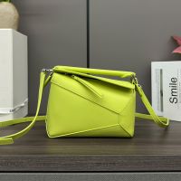 Loewe Mini Puzzle Edge Bag In Classic Calfskin Mint Green