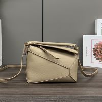 Loewe Mini Puzzle Edge Bag In Soft Grained Calfskin Sand