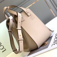 Loewe Small Hammock Bag In Classic Calfskin Apricot