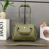 Loewe Small Madrid Bag In Supple Calfskin Olive