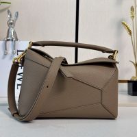 Loewe Small Puzzle Edge Bag In Soft Grained Calfskin Taupe