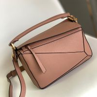 Loewe Small Puzzle Bag In Soft Grained Calfskin Dusty Pink