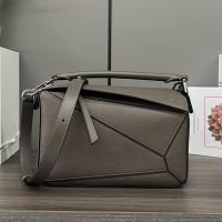 Loewe Small Puzzle Bag In Soft Grained Calfskin Taupe