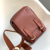 Loewe XS Military Crossbody In Soft Grained Calfskin Brown